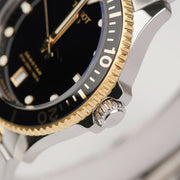 Tissot Seastar 1000 Black Dial Two Tone Steel Strap Watch For Men - T120.410.22.051.00