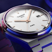 Tissot PRX Quartz Silver Dial Silver Steel Strap Watch for Men - T137.410.11.031.00