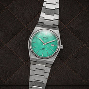 Tissot PRX Powermatic 80 Automatic Mint Green Dial Silver Steel Strap Watch for Men - T137.407.11.091.01