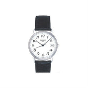 Tissot T Classic Desire White Dial Black Leather Strap Watch For Men - T52.1.421.12