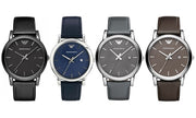 Emporio Armani Classic Quartz Brown Dial Brown Leather Strap Watch For Men - AR1729