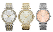 Michael Kors Darci Silver Dial Two Tone Steel Strap Watch for Women - MK3215