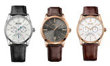 Hugo Boss Ikon Chronograph White Dial Brown Leather Strap Watch for Men - 1513175