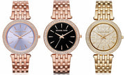Michael Kors Darci Rose Gold Dial Steel Strap Watch for Women - MK3399