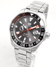 Tag Heuer Aquaracer Calibre 5 Premiere League Edition Black Dial Silver Stainless Steel Watch for Men - WAY201D.BA0927