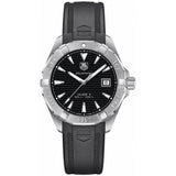 Tag Heuer Aquaracer Caliber 5 Automatic Black Dial Black Rubber Strap Watch for Men - WAY2113.FT8021