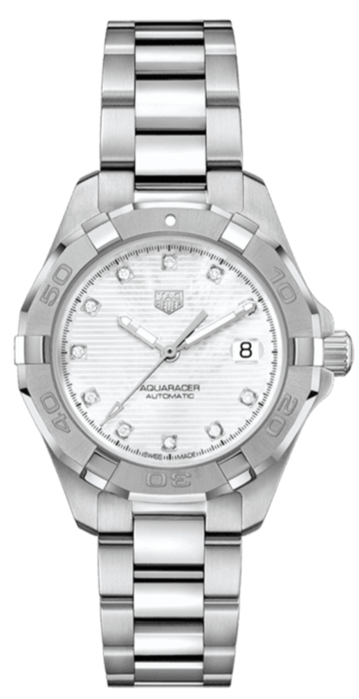 Tag Heuer Aquaracer White Mother of Pearl Dial Watch for Women - WBD1314.BA0740