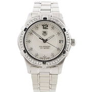 Tag Heuer Aquaracer Diamonds Mother of Pearl White Dial Silver Steel Strap Watch for Women - WBD131C.BA0748