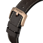 Tag Heuer Autavia Brown Dial Brown Leather Strap Watch for Men - WBE5191.FC8276