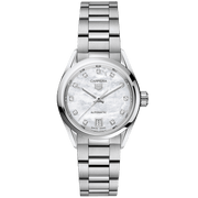 Tag Heuer Carrera Diamonds Mother of Pearl Dial Silver Steel Strap Watch for Women - WBN2412.BA0621