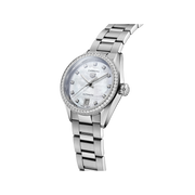 Tag Heuer Carrera Date Diamonds Mother of Pearl Dial Silver Steel Strap Watch for Women - WBN2414.BA0621