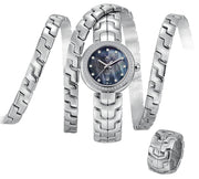 Tag Heuer Link Trilogy Cameron Diaz Diamonds Mother of Pearl Dial Silver Steel Strap Watch for Women - WAT1419.BA0954