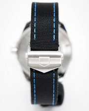 Tag Heuer Aquaracer Calibre 5 Automatic Black Dial Black Nylon Strap Watch for Men - WAY201C.FC6395