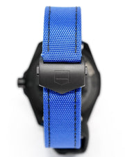 Tag Heuer Aquaracer Calibre 5 Automatic Titanium Black Dial Blue Nylon Strap Watch for Gents - WAY208B.FC6382