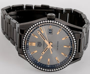 Tag Heuer Carrera Quartz Diamonds Black Dial Black Steel Strap Watch for Women - WAR1115.BA0602