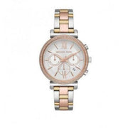 Michael Kors Sofie Chronograph White Dial Two Tone Steel Strap Watch For Women - MK6688