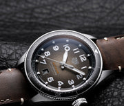 Tag Heuer Autavia Automatic Grey Dial Brown Leather Strap Watch for Men - WBE5114.FC8266
