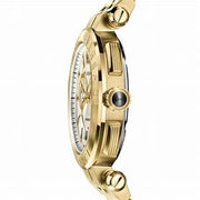Versace V Racer Chronograph White Dial Gold Steel Strap Watch for Men - VBR060017