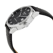 Tissot Luxury Powermatic 80 Black Dial Black Leather Strap Watch For Men - T086.407.16.057.00