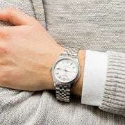 Tissot Ballade Powermatic 80 Cosc Silver Dial Silver Steel Strap Watch For Men - T108.408.11.037.00