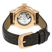 Tissot Carson Automatic White Dial Brown Leather Strap Watch For Women - T085.207.36.011.00