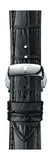 Tissot T Classic Chemin Des Tourelles Chronograph Black Dial Black Leather Strap Watch For Men - T099.427.16.058.00