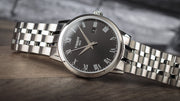 Tissot Classic Dream Black Dial Silver Steel Strap Watch For Men - T129.410.11.053.00