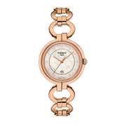 Tissot T Lady Flamingo Mother of Pearl Dial Rose Gold Steel Strap Watch for Women - T094.210.33.116.01
