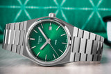 Tissot PRX Green Dial Silver Steel Strap Watch for Women - T137.210.11.081.00