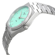 Tissot PRX Quartz Light Green Dial Silver Steel Strap Watch for Men - T137.410.11.091.01