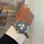 Tissot Supersport Chrono Blue Dial Silver Steel Strap Watch For Men - T125.617.11.041.00