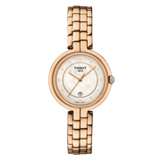 Tissot T Lady Flamingo Mother of Pearl Dial Rose Gold Steel Strap Watch For Women - T094.210.33.116.02