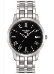 Tissot T Classic Black Dial Silver Steel Strap Watch for Men - T063.610.11.058.00