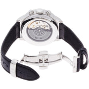 Tissot T Classic Chemin Des Tourelles Chronograph Black Dial Black Leather Strap Watch For Men - T099.427.16.058.00