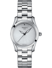 Tissot T Wave Silver Dial Silver Steel Strap Watch For Women - T112.210.11.031.00