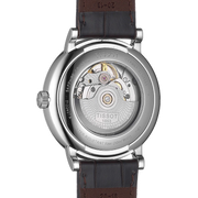Tissot T-Classic Powermatic 80 Silver Dial Brown Leather Strap Watch For Men - T122.407.16.031.00