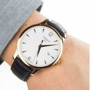 Tissot T Classic Tradition White Dial Brown Leather Strap Watch For Men - T063.610.36.037.00