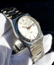 Tissot PRX Silver Dial Silver Steel Strap Watch For Women - T137.210.11.031.00