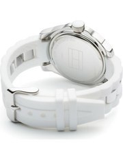 Tommy Hilfiger K2 White Dial White Rubber Strap Watch for Women - 1781306