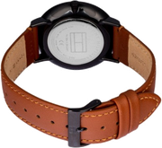 Tommy Hilfiger Brooklyn Quartz Black Dial Brown Leather Strap Watch for Men - 1791510