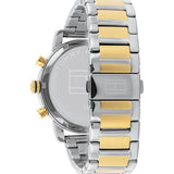 Tommy Hilfiger Analog Black Dial Two Tone Steel Strap Watch for Men - 1791539