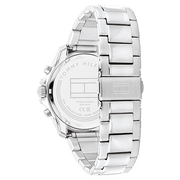 Tommy Hilfiger Jordan Chronograph Blue Dial Silver Steel Strap Watch For Men - 1792094