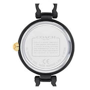 Coach Park Swarovski Crystals Black Dial Black Steel Strap Watch for Women - 14503564