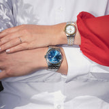 Tudor Royal Automatic Blue Dial Silver Steel Strap Watch for Men - M28600-0005