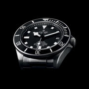 Tudor Pelagos Black Dial Grey Steel Strap Watch for Men - M25600TN-0001