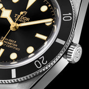 Tudor Black Bay 54 Black Dial Silver Steel Strap Watch for Men - M79000N-0001