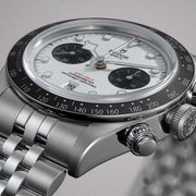 Tudor Black Bay Chrono Silver Dial Silver Steel Strap Watch for Men - M79360N-0014