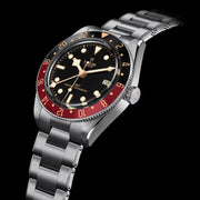 Tudor Black Bay 58 Black Dial Silver Steel Strap Watch for Men - M7939G