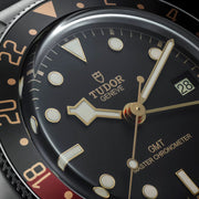 Tudor Black Bay 58 Black Dial Silver Steel Strap Watch for Men - M7939G