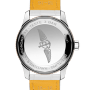 Breitling Navitimer Automatic 35 Mother of Pearl Dial White Leather Strap Watch for Women - U17395211A1P3